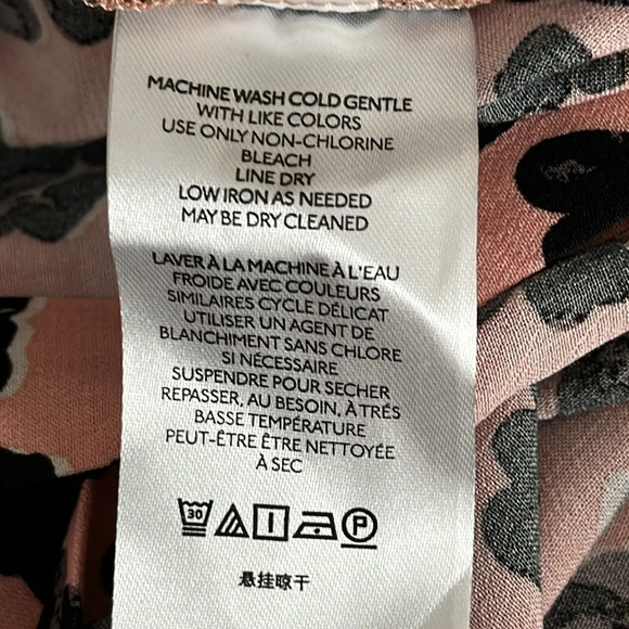 Maeve by Anthropologie Rita Leopard Print Tie Front Tunic in Pink - NEW - Medium - Picture 9 of 10